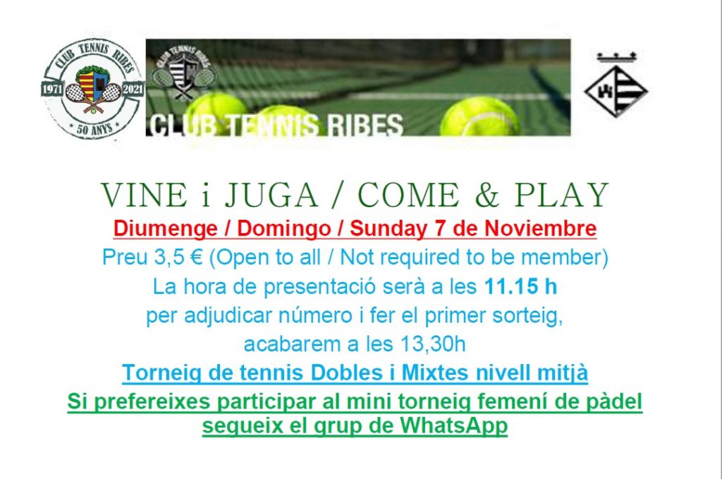 Vine i juga 7 de novembre