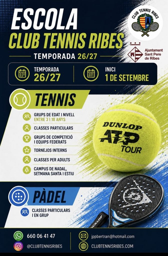 Escola de tennis 2026/27